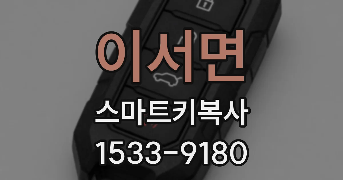 이서면 스마트키복사