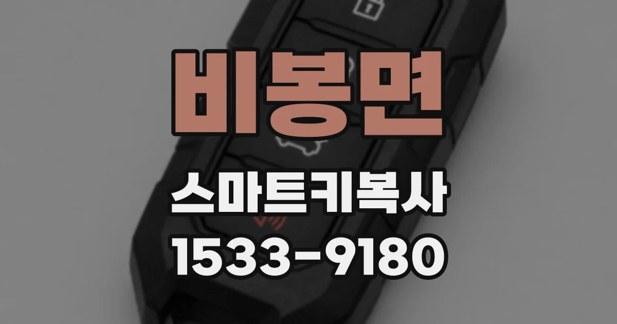 비봉면 스마트키복사