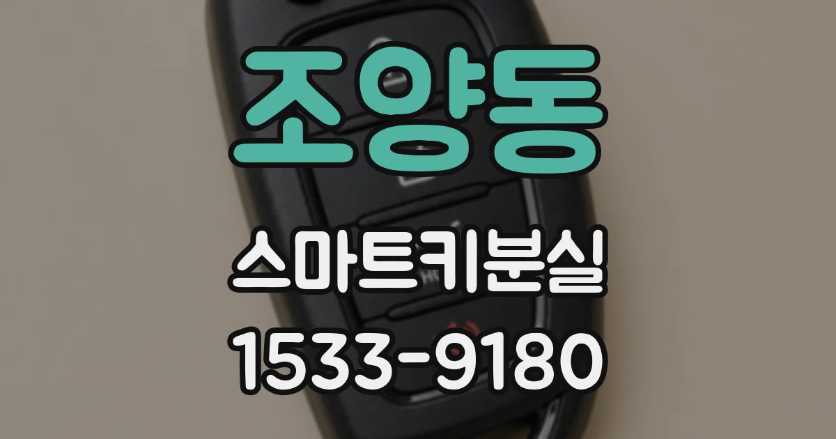 조양동 스마트키분실