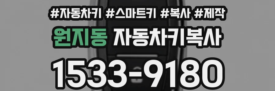 원지동 자동차키복사