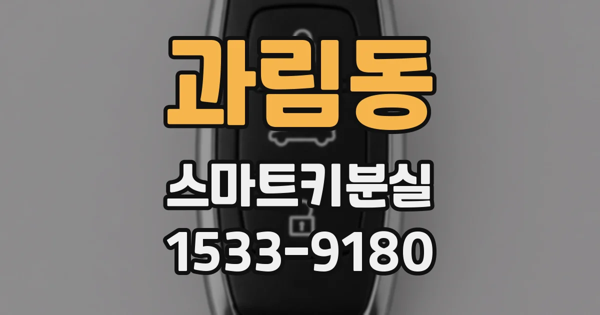 과림동 스마트키분실