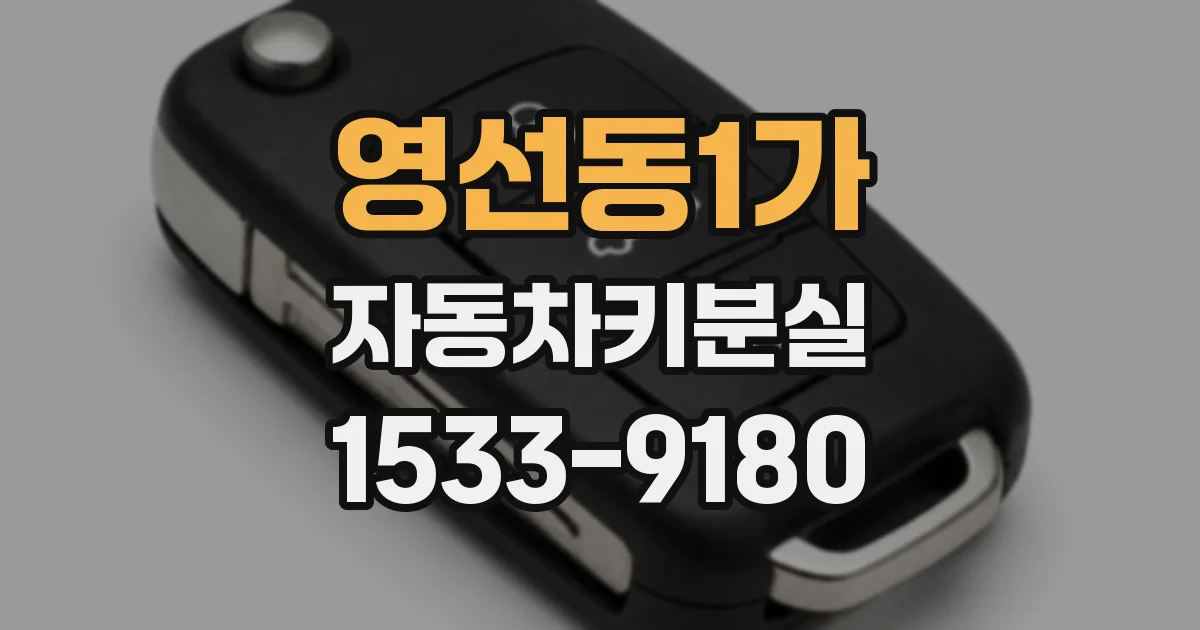 영선동1가 자동차키분실