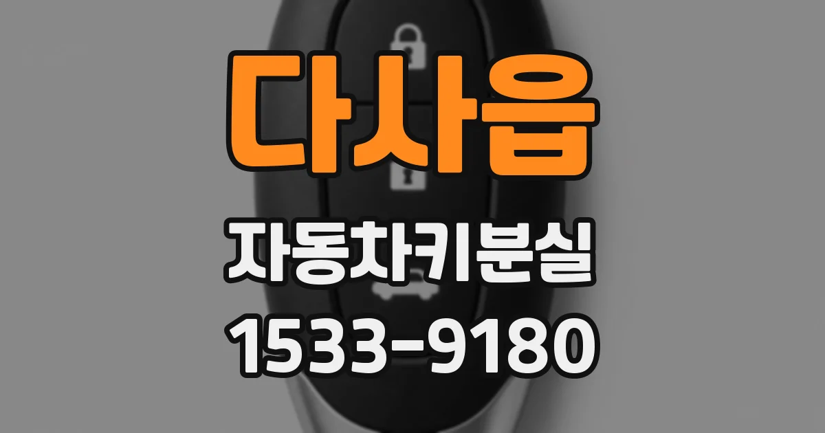 다사읍 자동차키분실