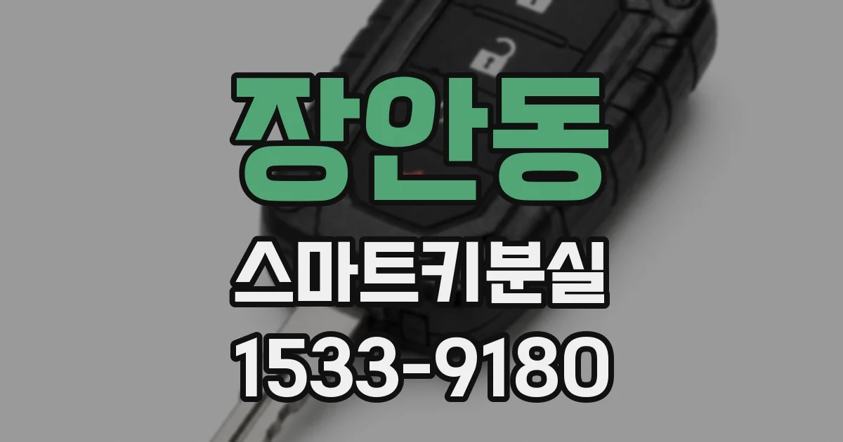 장안동 스마트키분실