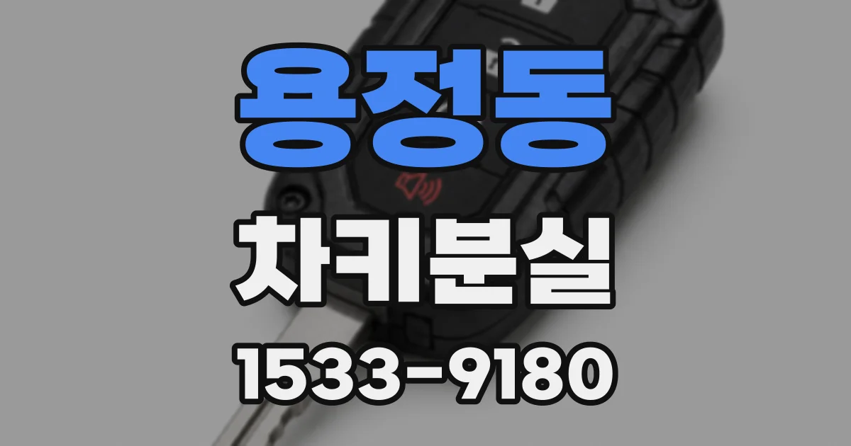 용정동 차키분실