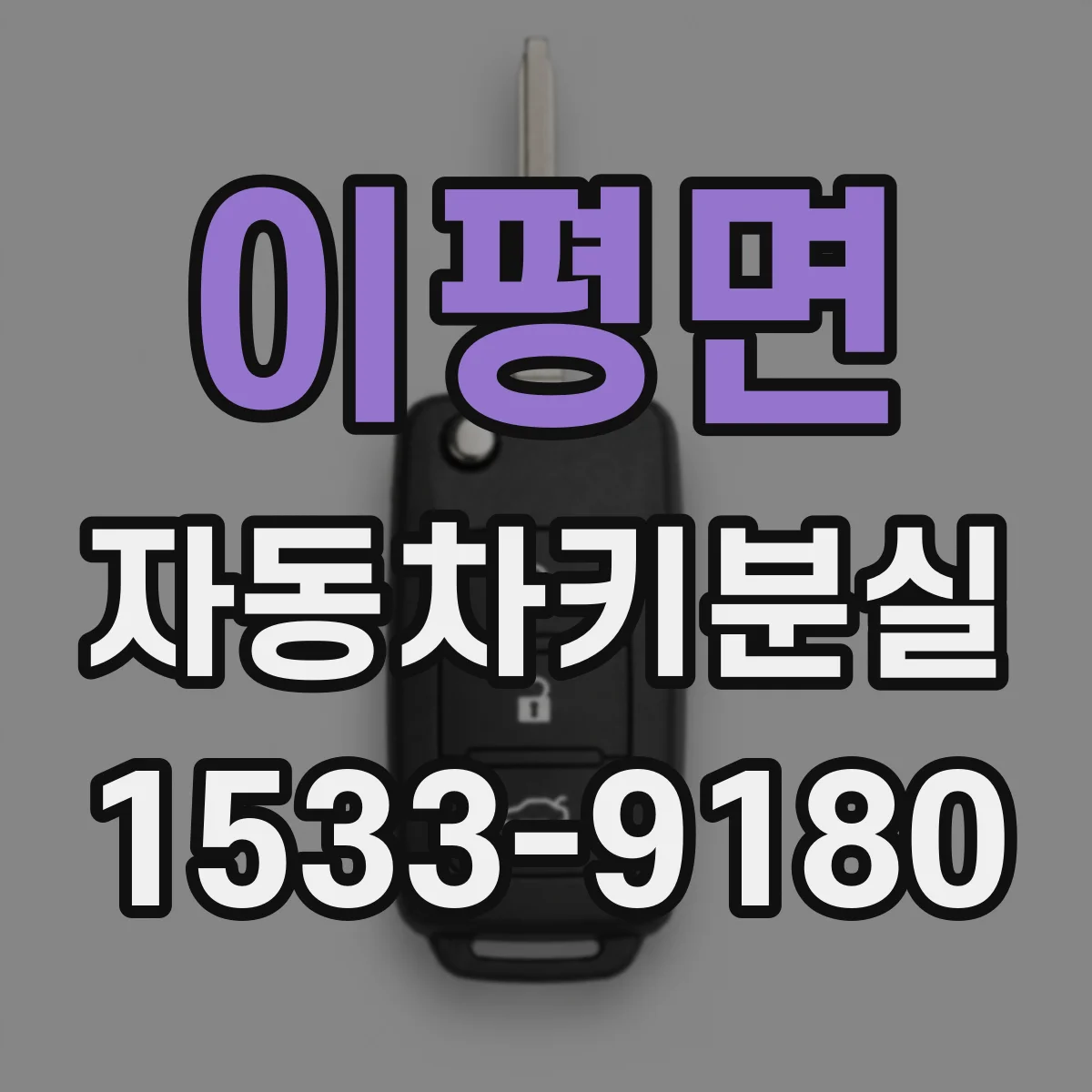 이평면 자동차키분실