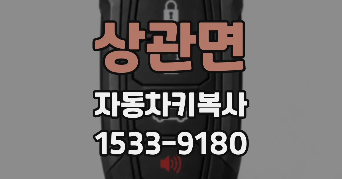 상관면 자동차키복사