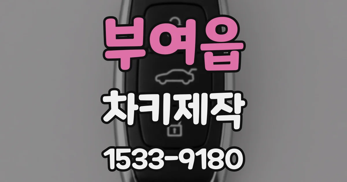 부여읍 차키제작