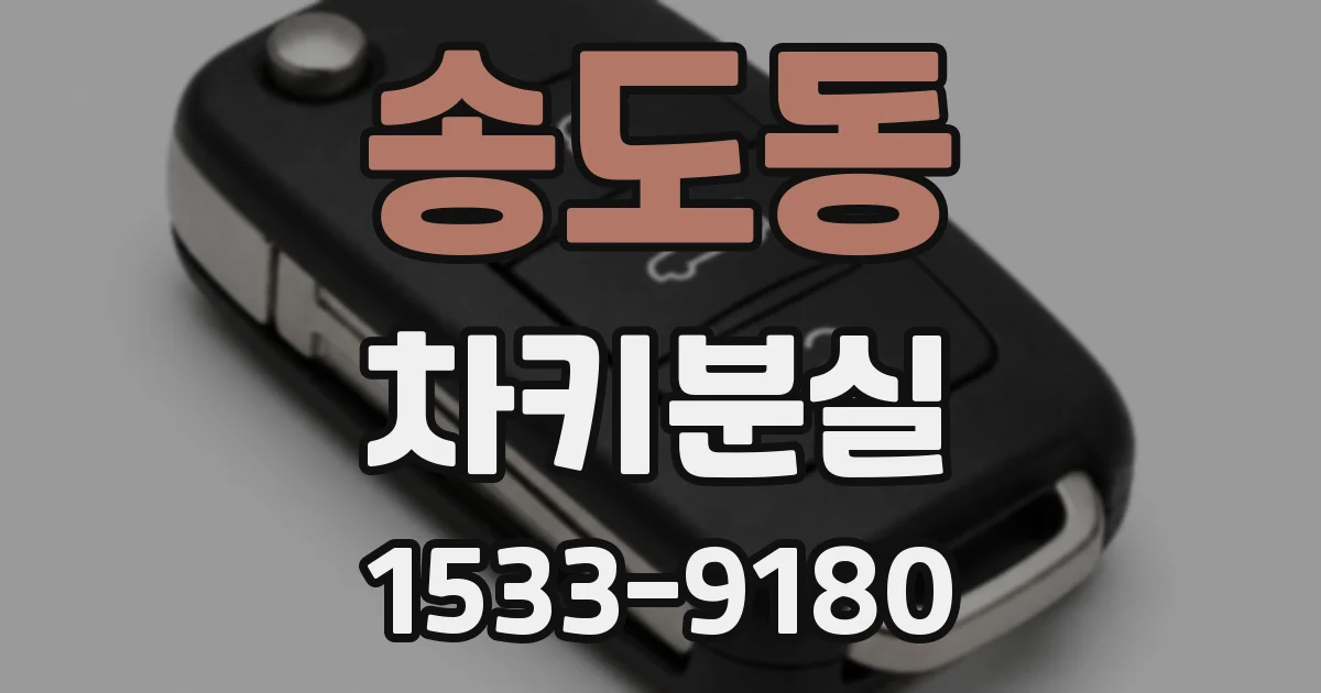 송도동 차키분실