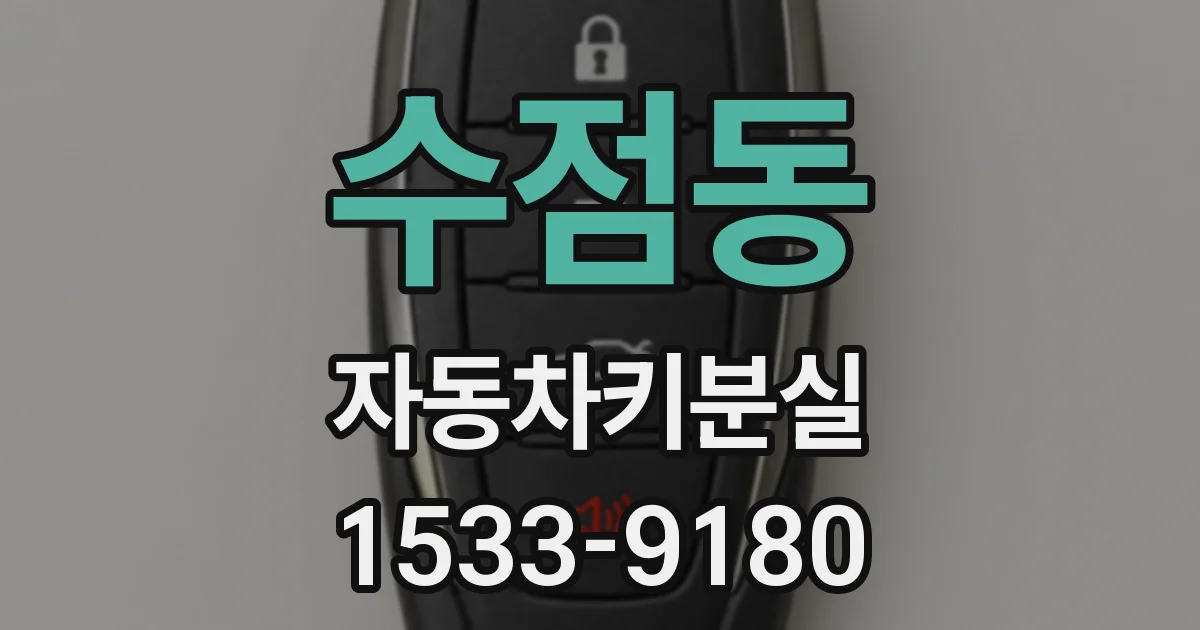 수점동 자동차키분실