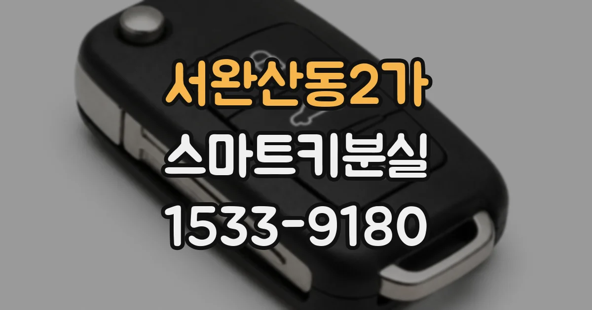 서완산동2가 스마트키분실