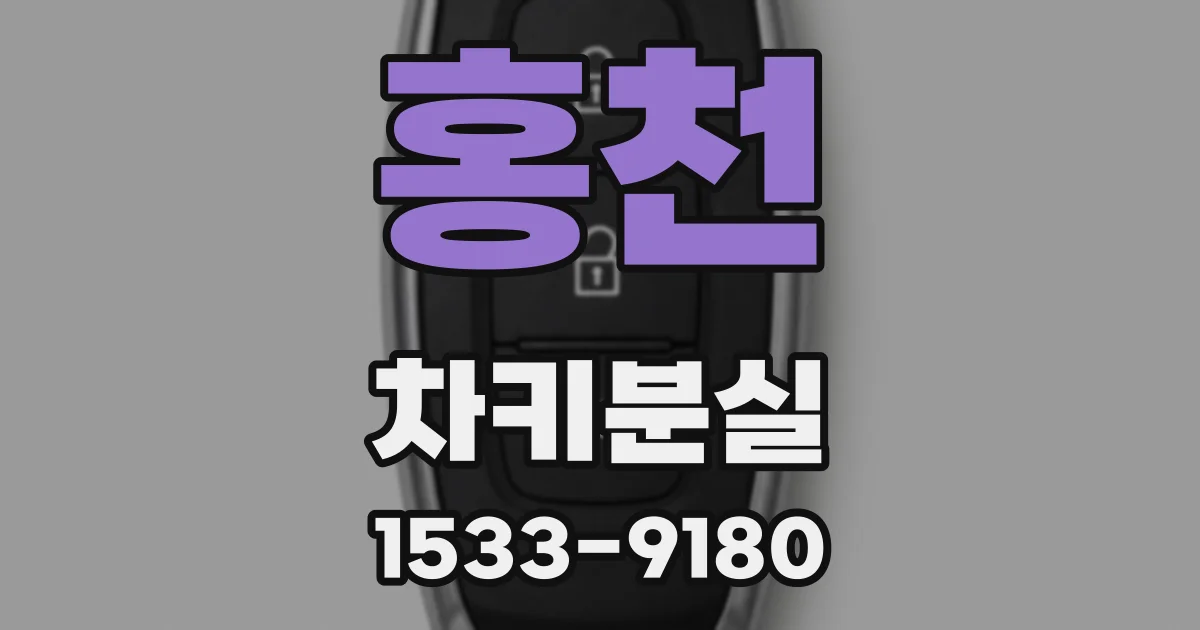 홍천 차키분실