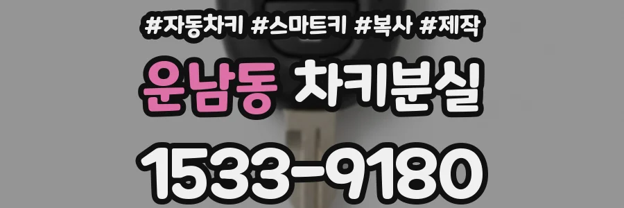 운남동 차키분실