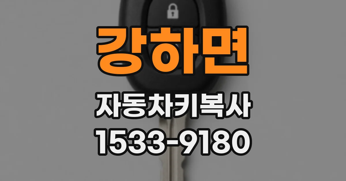 강하면 자동차키복사