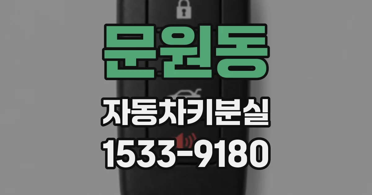 문원동 자동차키분실