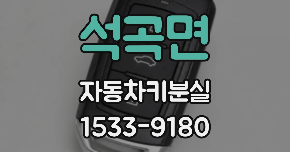 석곡면 자동차키분실