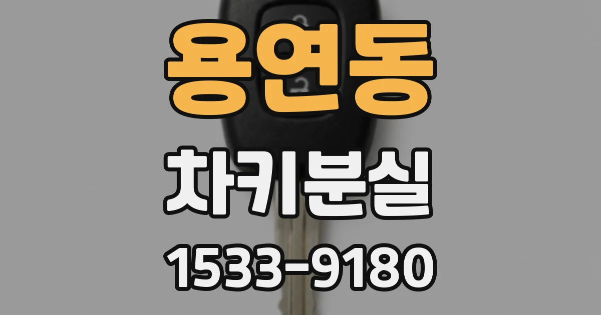용연동 차키분실