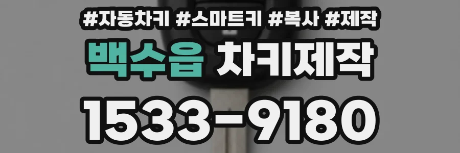 백수읍 차키제작