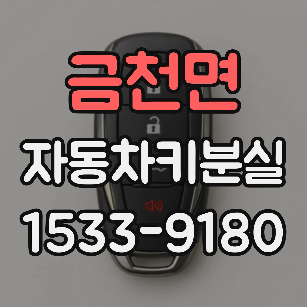 금천면 자동차키분실