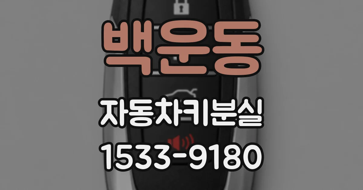 백운동 자동차키분실