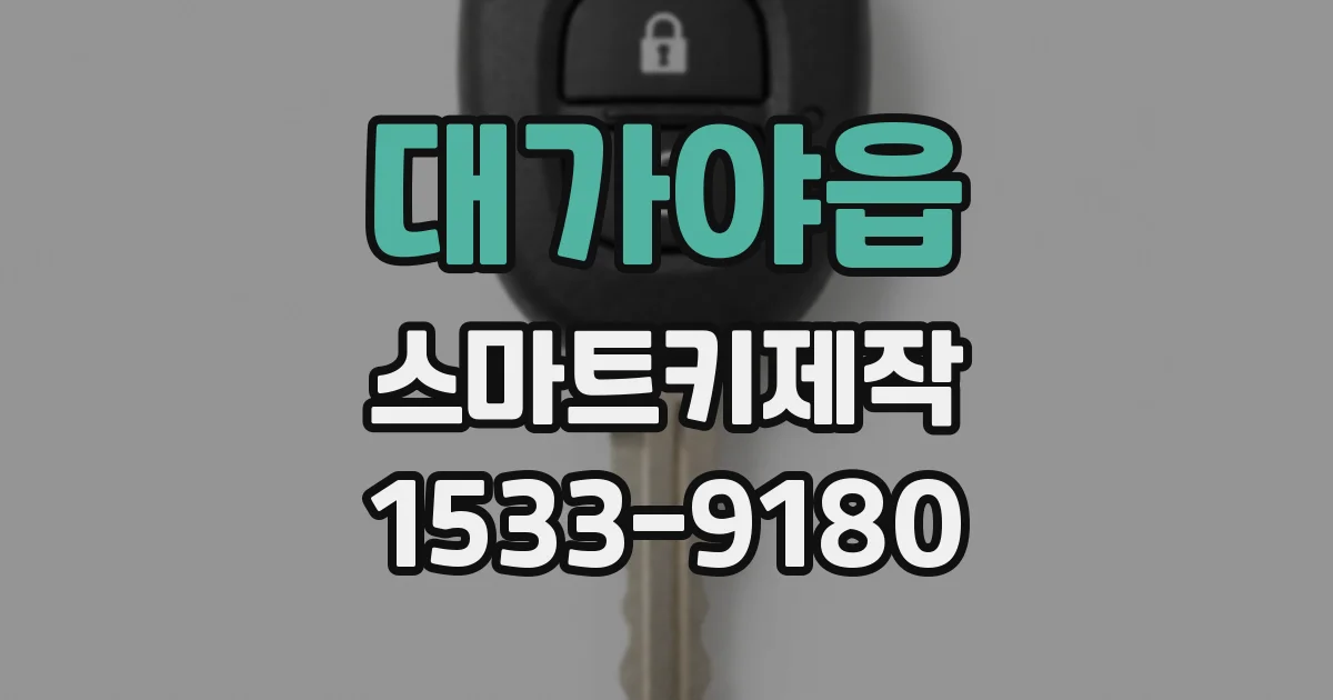 대가야읍 스마트키제작