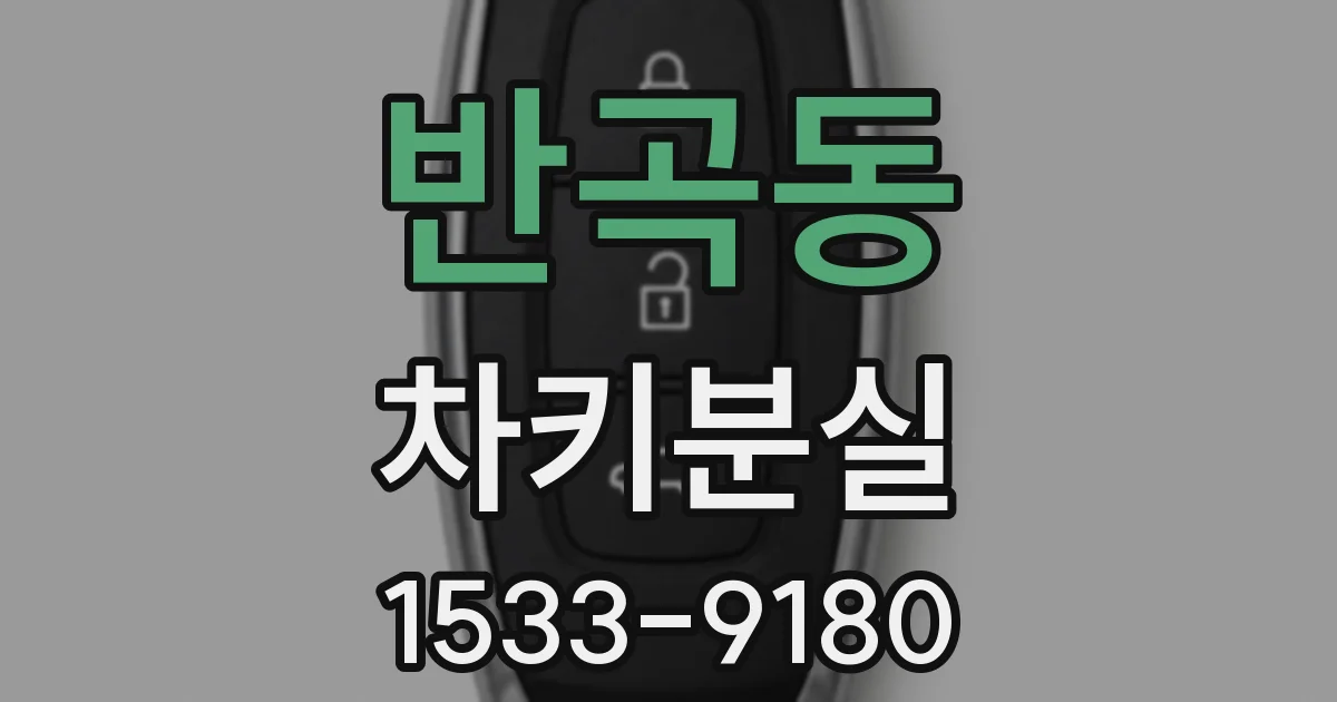 반곡동 차키분실
