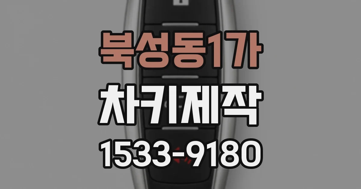북성동1가 차키제작
