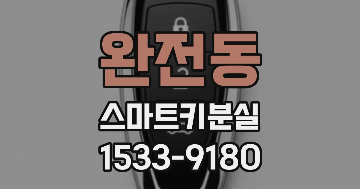 완전동 스마트키분실