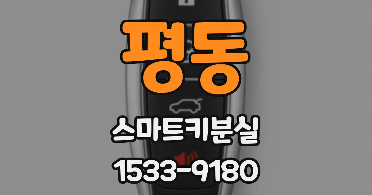 평동 스마트키분실
