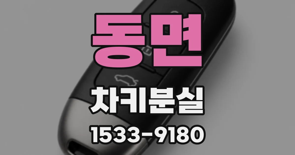 동면 차키분실