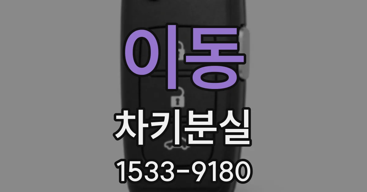 이동 차키분실