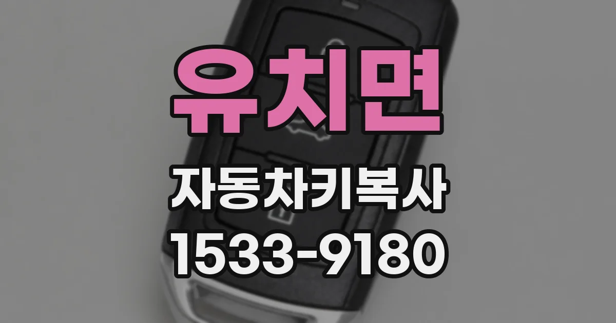 유치면 자동차키복사
