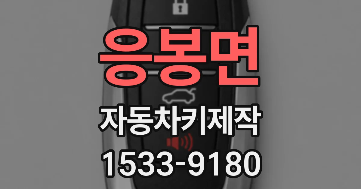 응봉면 자동차키제작