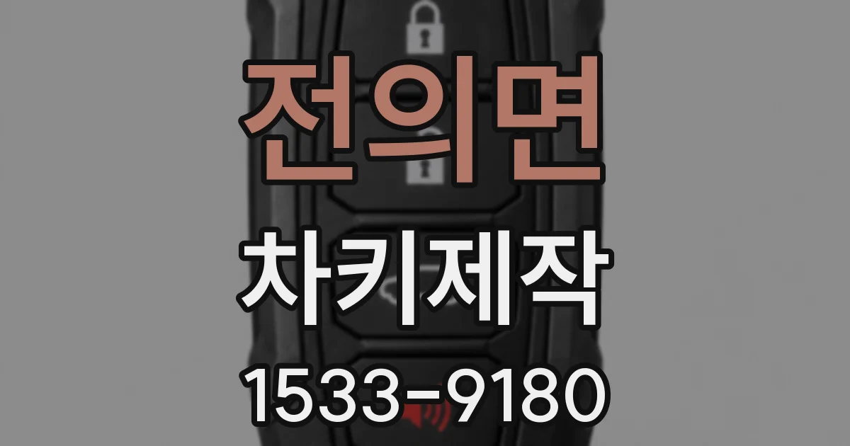 전의면 차키제작
