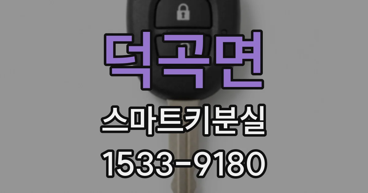 덕곡면 스마트키분실