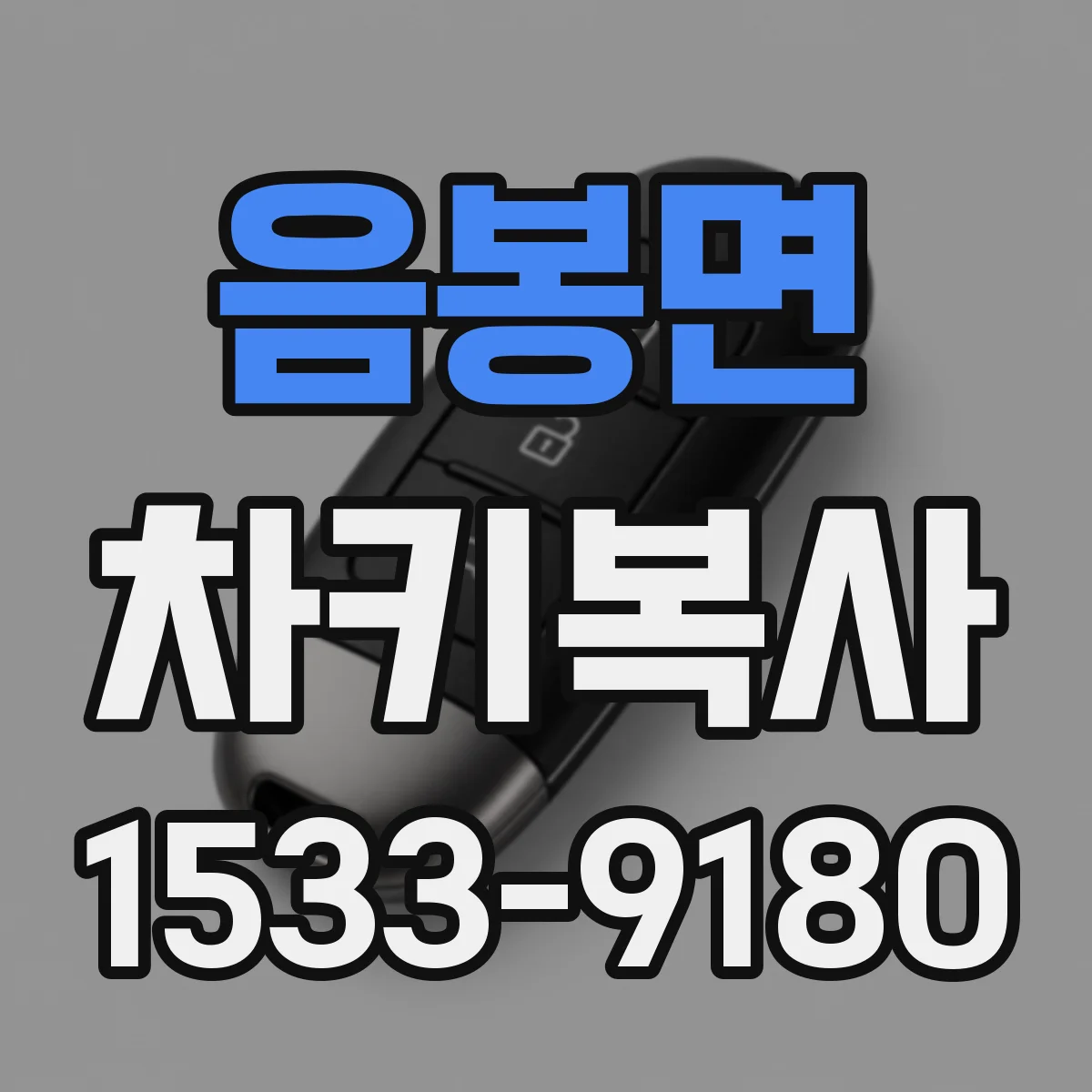 음봉면 차키복사