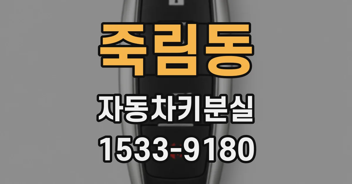 죽림동 자동차키분실