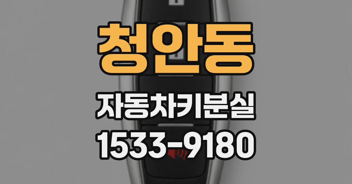 청안동 자동차키분실
