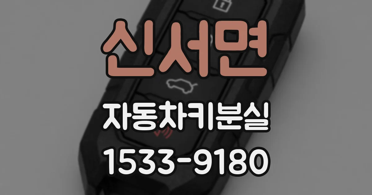 신서면 자동차키분실