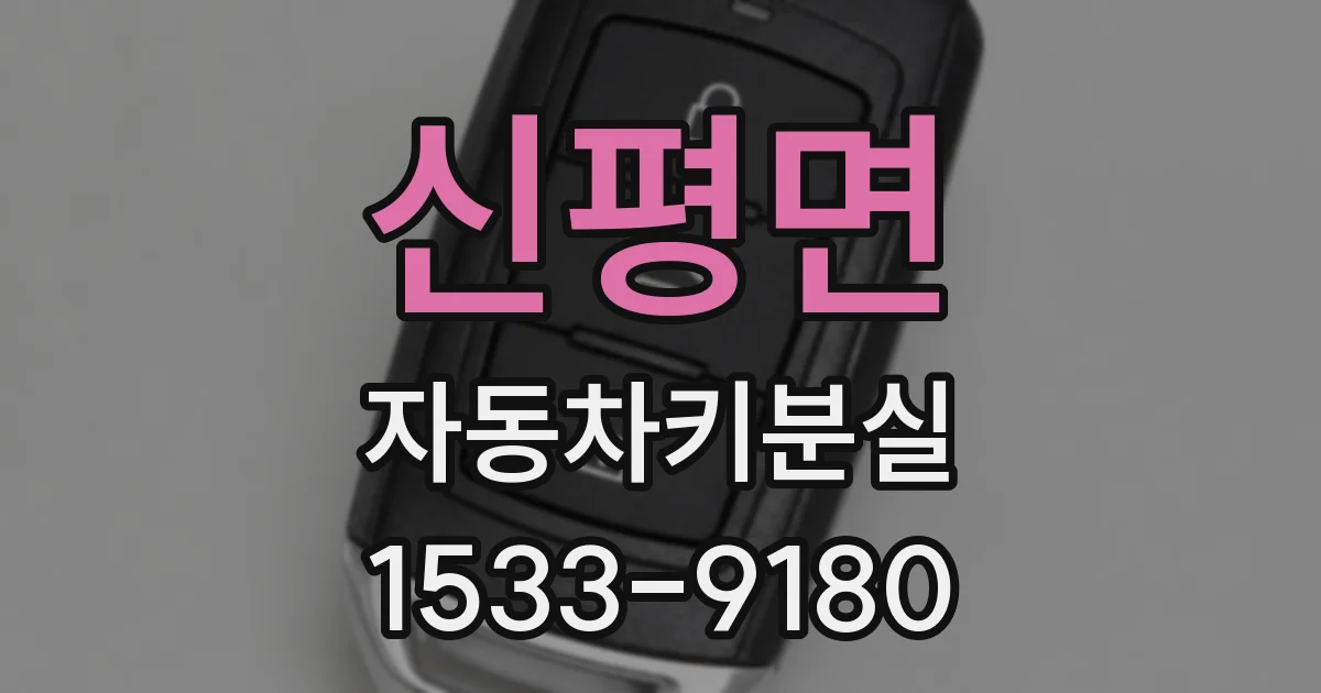 신평면 자동차키분실