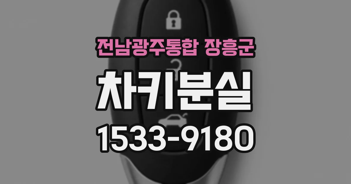 전남광주통합 장흥군 차키분실