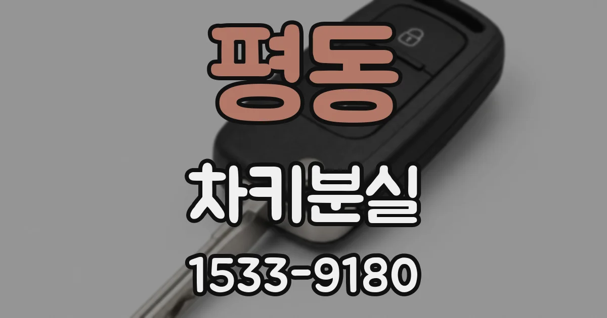 평동 차키분실
