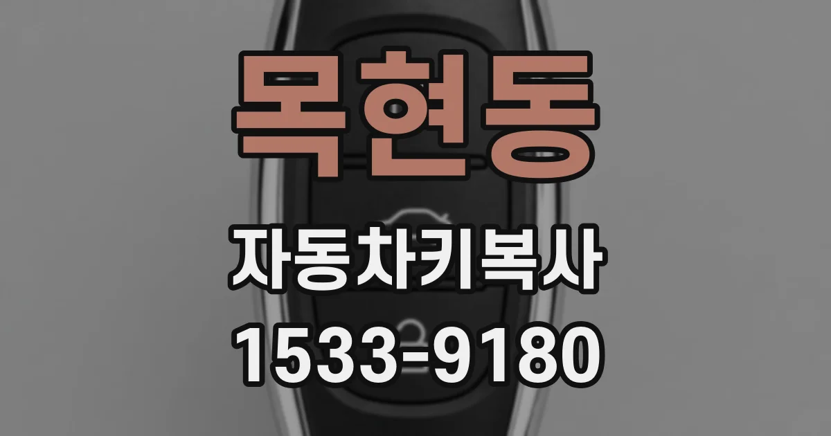목현동 자동차키복사