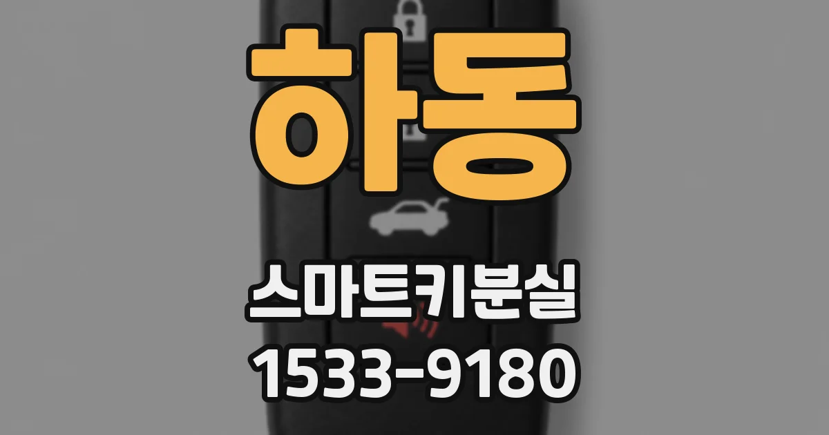 하동 스마트키분실