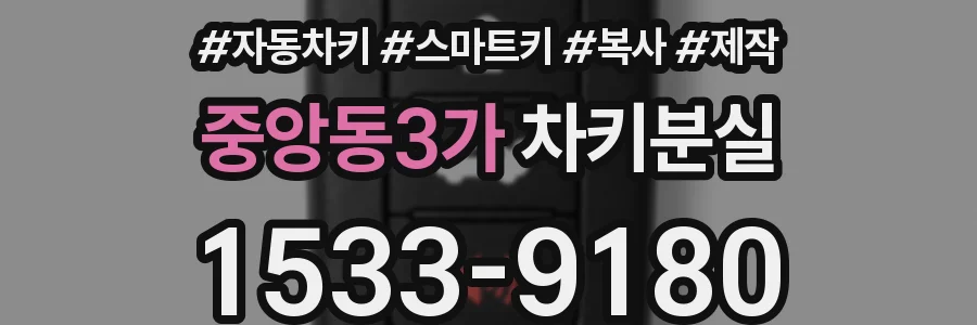 중앙동3가 차키분실