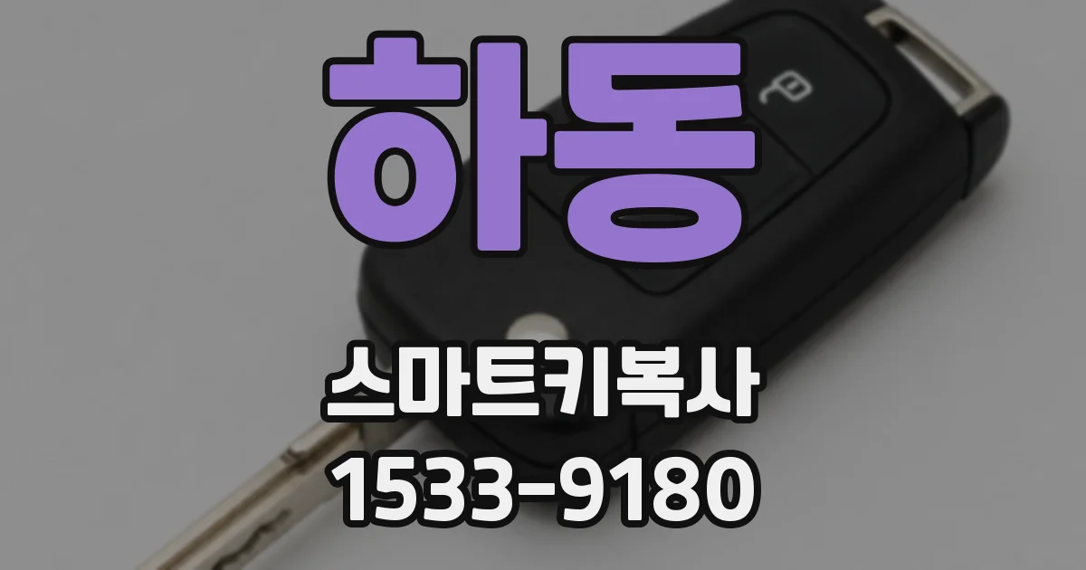 하동 스마트키복사