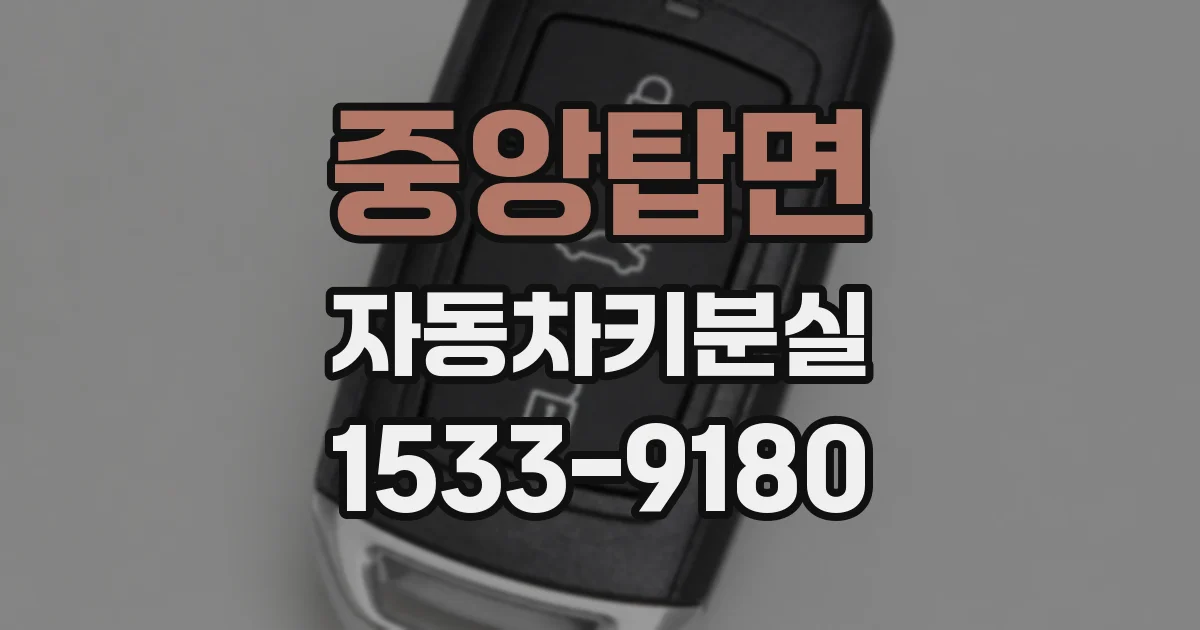 중앙탑면 자동차키분실