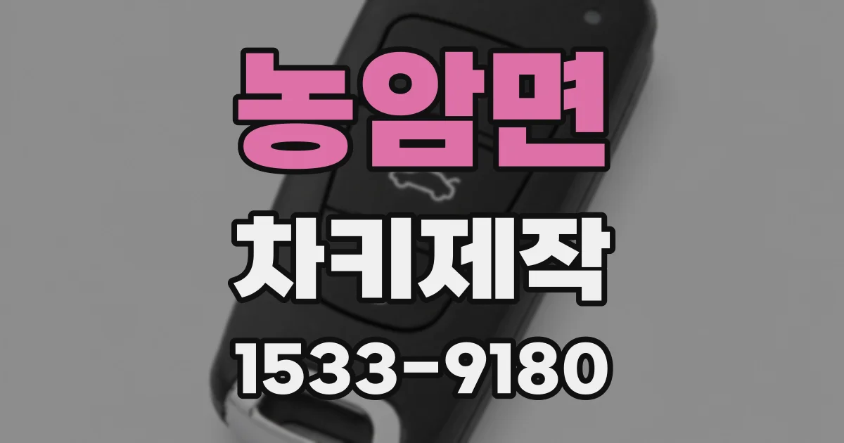 농암면 차키제작