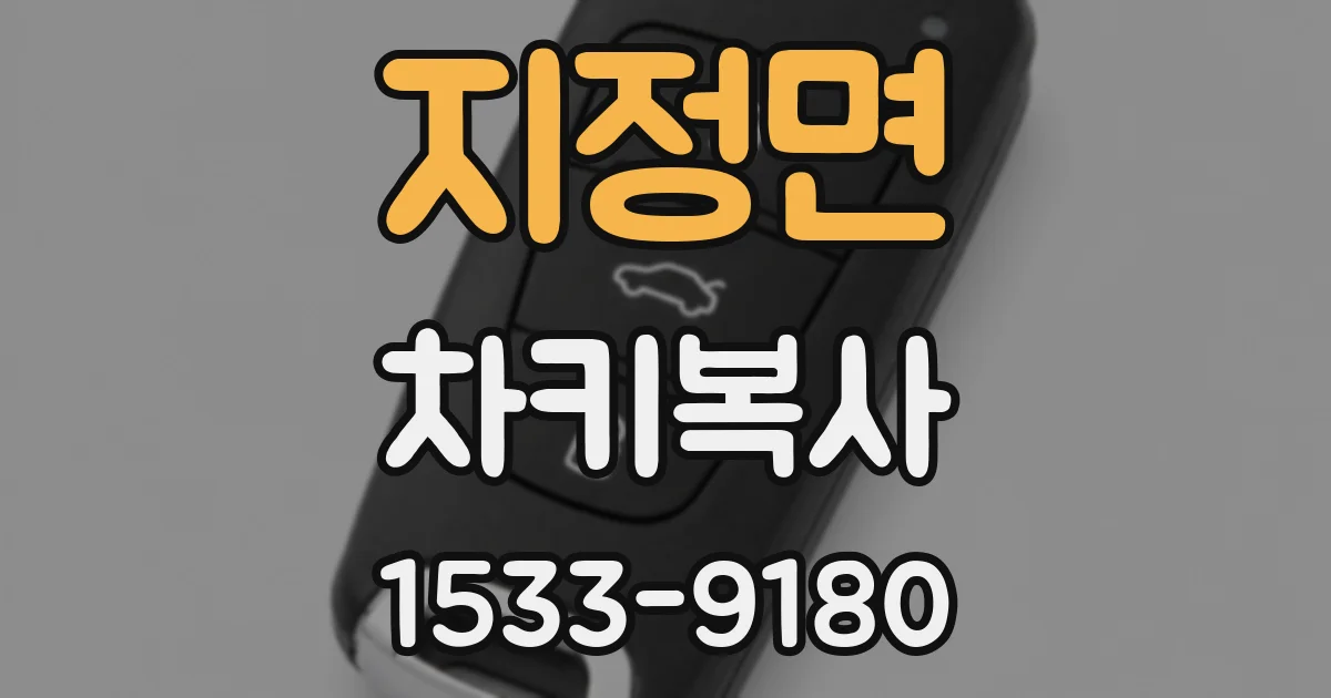 지정면 차키복사