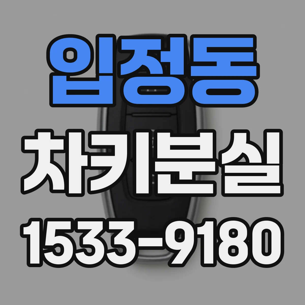 입정동 차키분실